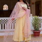 Rajwada Yellow Cotton Blend Solid Kurta Set For Women