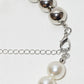 Rajwada White And Silver Alloy Beaded Pearl Neckpiece For Women