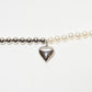 Rajwada White And Silver Alloy Beaded Pearl Neckpiece For Women