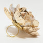 Rajwada Golden Alloy Embellished Ring For Women