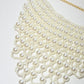 Rajwada White Alloy Beaded Pearl Neckpiece For Women