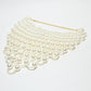 Rajwada White Alloy Beaded Pearl Neckpiece For Women