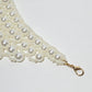 Rajwada White Alloy Beaded Pearl Neckpiece For Women