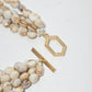 Rajwada Off White Alloy Pearl Neckpiece For Women