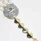 Rajwada White Alloy Beaded Pearl Neckpiece For Women