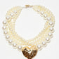 Rajwada White Alloy Pearl Neckpiece For Women
