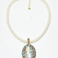 Rajwada White Alloy Beaded Pearl Neckpiece For Women