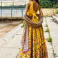 Rajwada Women Yellow Printed Polyester Stitched Lehenga Choli