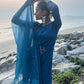 Rajwada Women Blue Embroidered Silk Blend Stitched Kurta Set