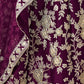 Rajwada Wine Silk Blend Embellished Lehenga For Women