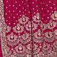 Rajwada Pink Embroidered Chinon Semi Stitched Kurta Set With Dupatta For Women