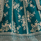 Rajwada Deep Aqua Blue Silk Blend Embellished Lehenga For Women