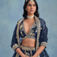 Rajwada Dark Grey Silk Blend Embellished Lehenga For Women