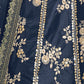 Rajwada Dark Grey Silk Blend Embellished Lehenga For Women