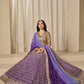Rajwada Purple Silk Blend Embellished Lehenga For Women