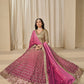 Rajwada Pink Silk Blend Embellished Lehenga For Women