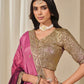 Rajwada Pink Silk Blend Embellished Lehenga For Women