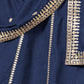 Rajwada Navy Blue Silk Blend Embellished Lehenga For Women