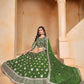 Rajwada Olive Organza Embellished Lehenga For Women
