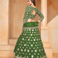 Rajwada Olive Organza Embellished Lehenga For Women