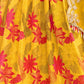 Rajwada Mustard And Red Silk Blend Embellished Lehenga For Women
