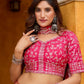 Rajwada Pink Silk Blend Embellished Lehenga For Women