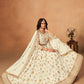 Rajwada Off White Organza Embellished Lehenga For Women
