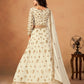 Rajwada Off White Organza Embellished Lehenga For Women