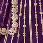 Rajwada Deep Purple Silk Blend Embellished Lehenga For Women