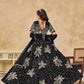 Rajwada Black Silk Blend Embroidered Lehenga For Women