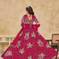 Rajwada Dark Pink Silk Blend Embroidered Lehenga For Women