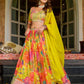 Rajwada Multicolor Silk Blend Embellished Lehenga For Women