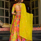 Rajwada Multicolor Silk Blend Embellished Lehenga For Women