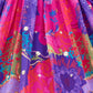 Rajwada Dark Purple And Pink Silk Blend Embellished Lehenga For Women