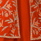 Rajwada Orange Georgette Embroidered Semi-Stiched Co-Ord Set For Women