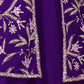 Rajwada Purple Georgette Embroidered Semi-Stiched Co-Ord Set For Women