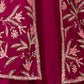 Rajwada Magenta Georgette Embroidered Semi-Stiched Co-Ord Set For Women