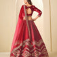 Rajwada Maroon Velvet Embellished Lehenga For Women