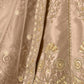 Rajwada Beige Silk Blend Embellished Lehenga For Women