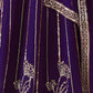 Rajwada Deep Purple Georgette Embellished Lehenga For Women