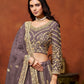 Rajwada Dusty Purple Net Embellished Lehenga For Women