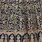 Rajwada Blue Georgette Embroidered Semi stitched Kurta Set For Women