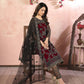 Rajwada Red Net Embroidered Semi stitched Kurta Set with Inner For Women
