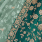 Rajwada Sea Green Silk Blend Embellished Lehenga For Women