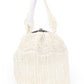 Rajwada Off White Velvet Embellished Hand Bag For Women