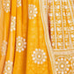 Rajwada Yellow  Georgette Embroidered Semi-Stitched Lehenga For Women