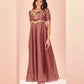 Rajwada Blush Pink Organza Embroidered Stitched Gown For Women