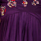 Rajwada Purple Chinon Embroidered Stitched Kurta Set For Women