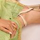 Rajwada Light Green Organza Embroidered Stitched Kurta Set For Women