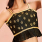 Rajwada Black Art Silk Embroidered Stitched Co-Ord Set For Women
